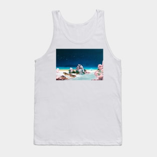 Tales From Topographic Oceans Fantasy Print Surreal Art Fantasy Landscape Tank Top